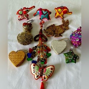 Vintage Christmas decorations from India